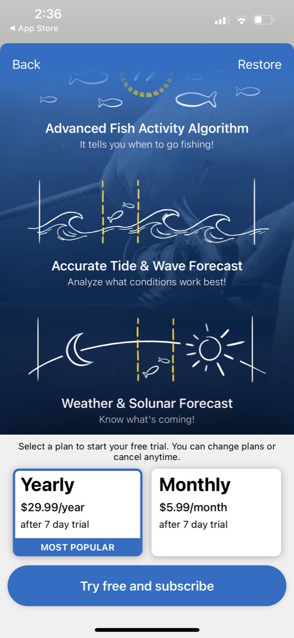Fishing Points: Map & Forecast