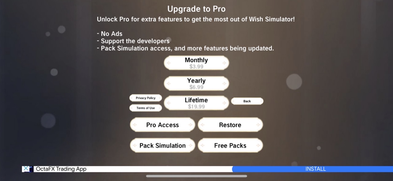 Wish Simulator