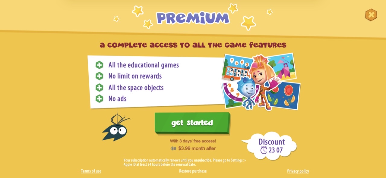 Math Games for Kids Fixies 4+