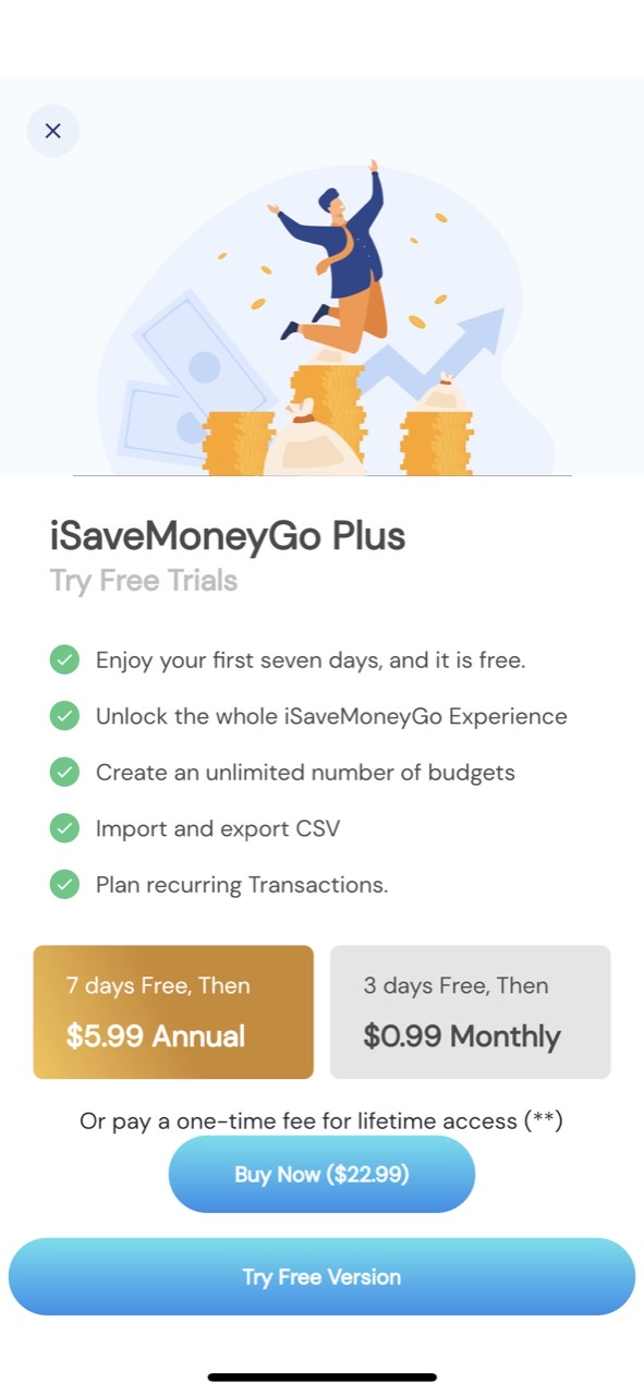 iSaveMoneyGo: Budget Tracker