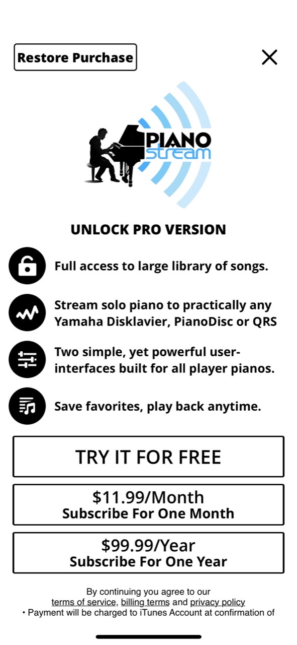 PianoStream Piano MIDI Player