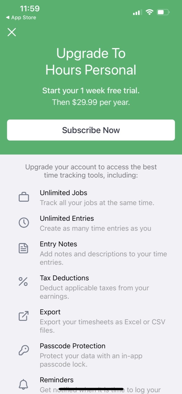Hours - Tracker & Time Clock