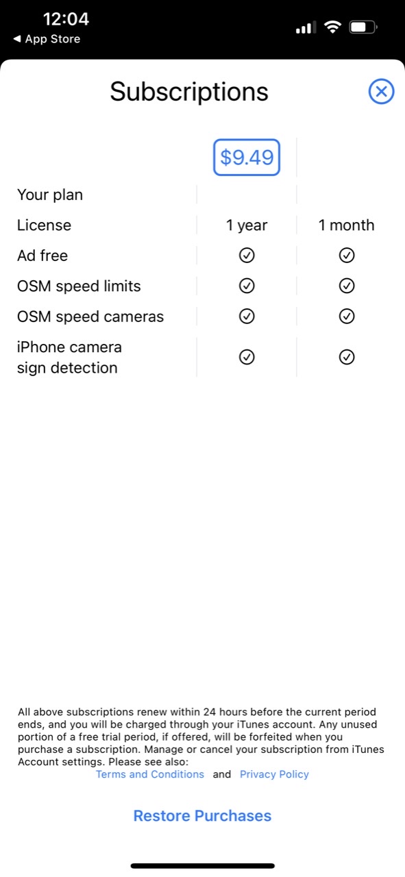 Speedometer Limit Camera