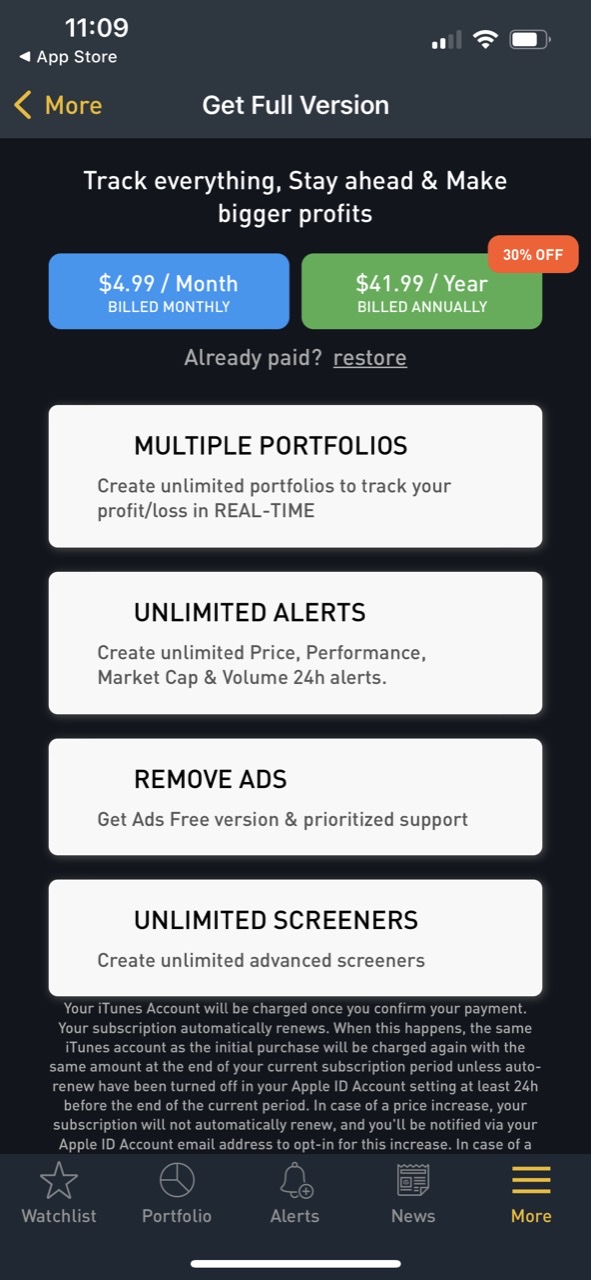Crypto Tracker by BitScreener