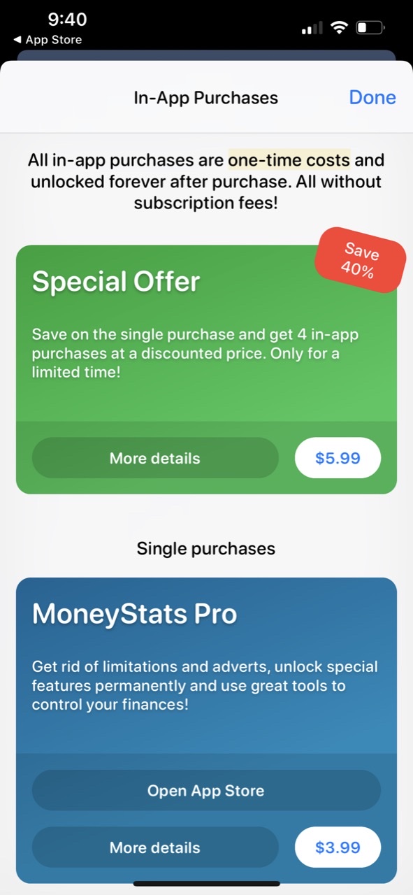 MoneyStats - Budget Planner