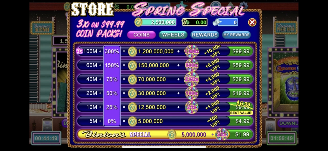 Binions/Four Queens Game Quest