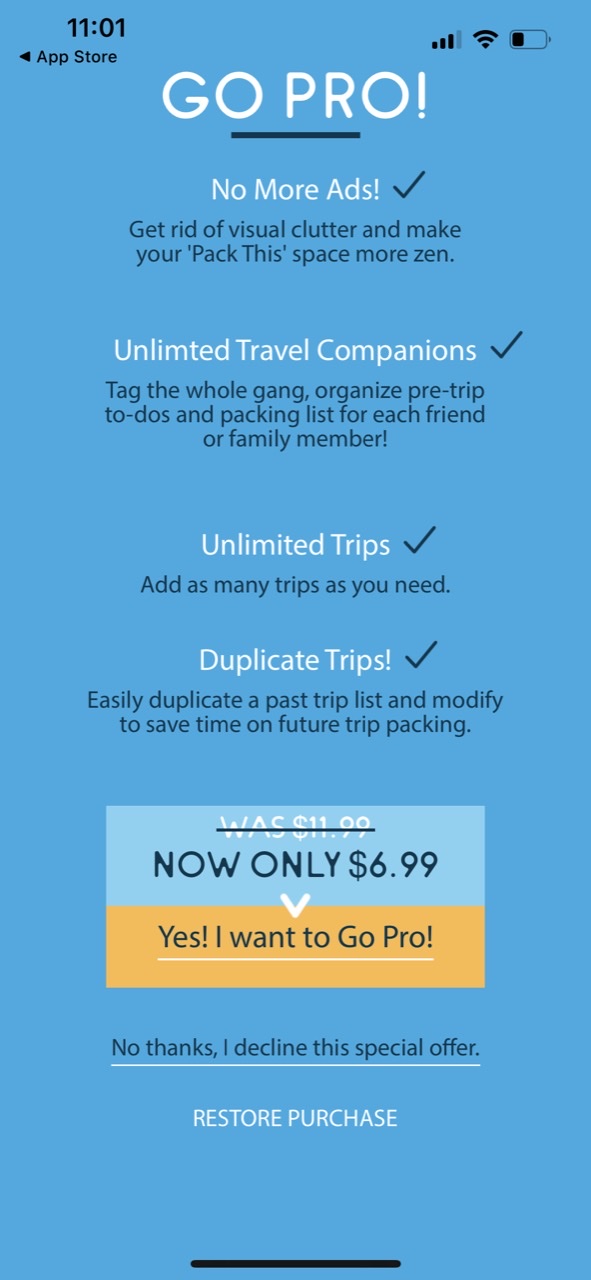Packing List Travel Planner