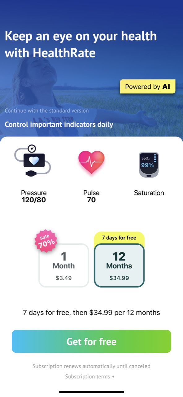 HealthRate: AI Pulse Monitor