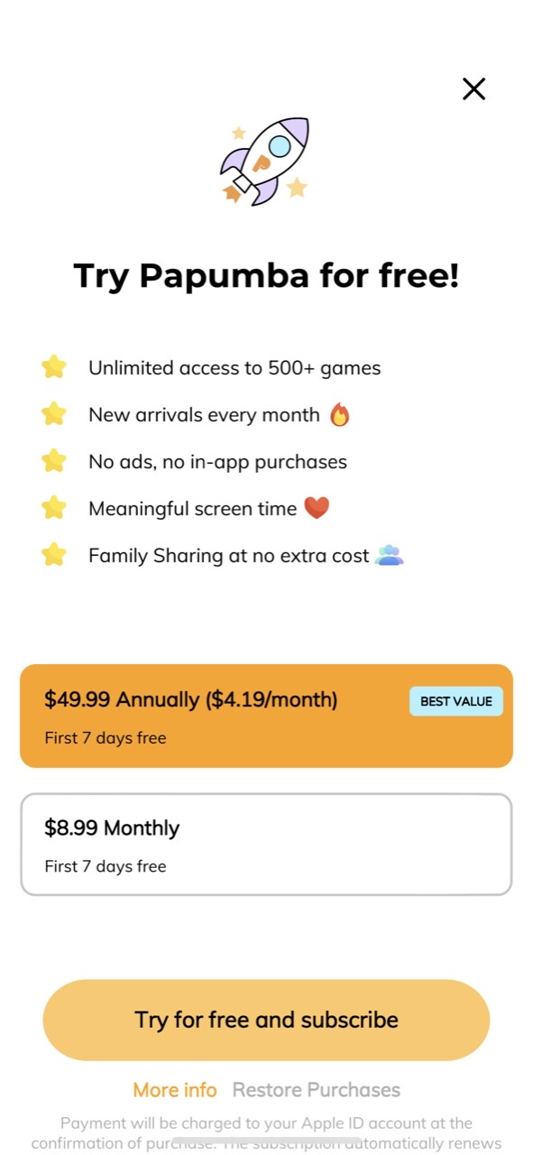 Papumba: Kids Learning Games