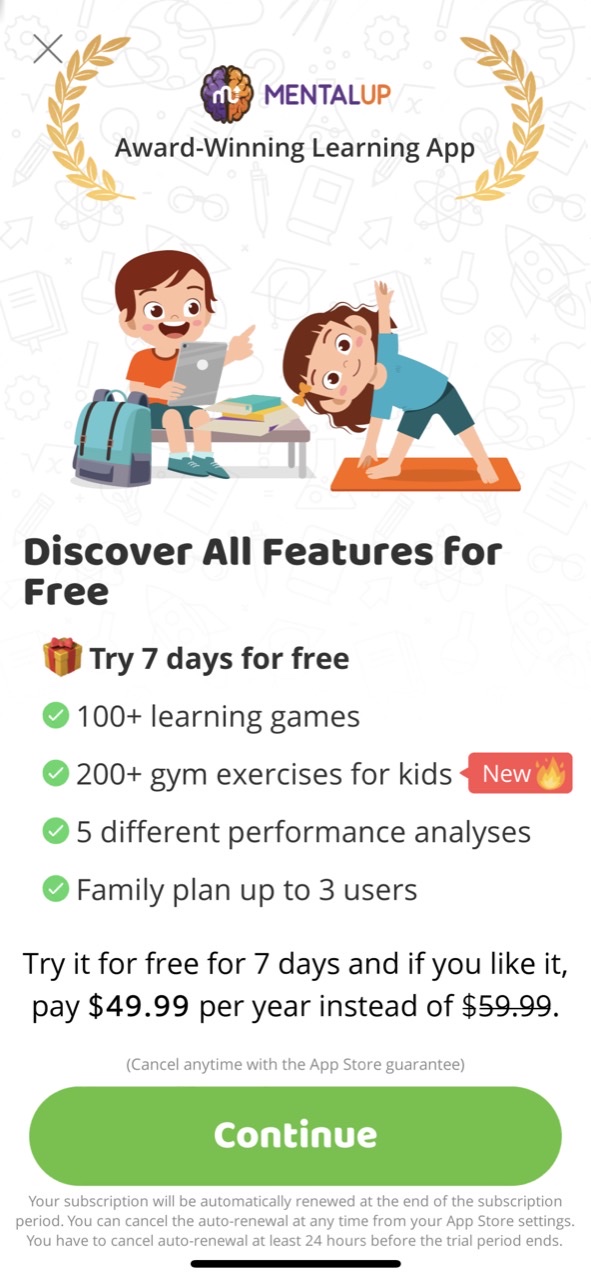MentalUP - Kids Learning Games