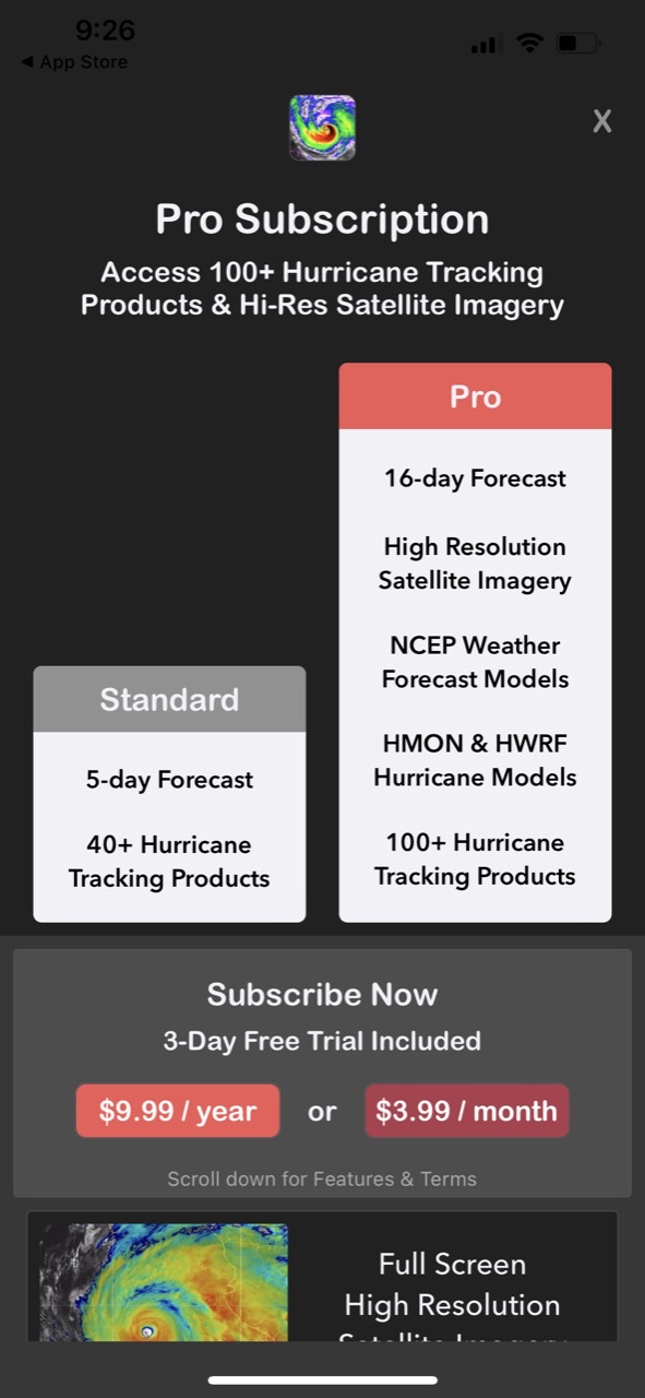 National Hurricane Center Data