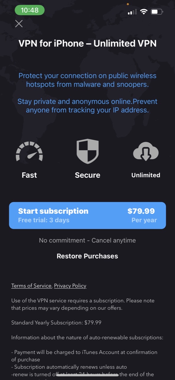 VPN for iPhone - Unlimited VPN
