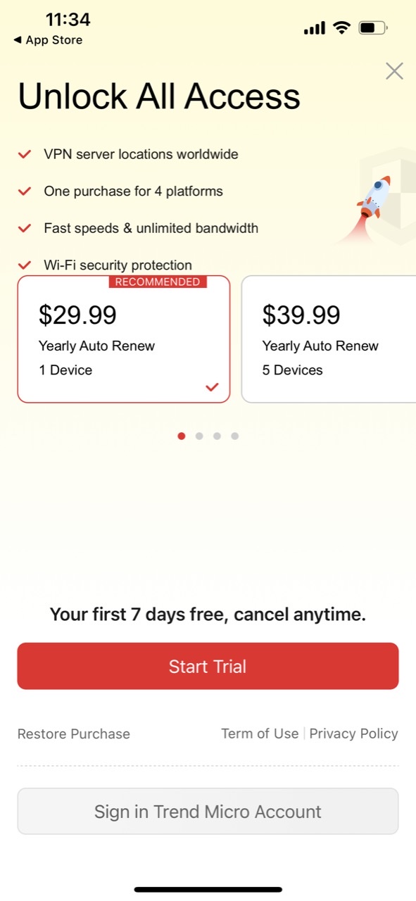 Trend Micro VPN–Unlimit Proxy