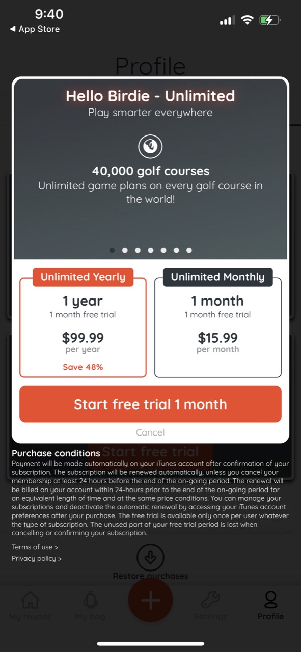 Golf GPS - Hello Birdie