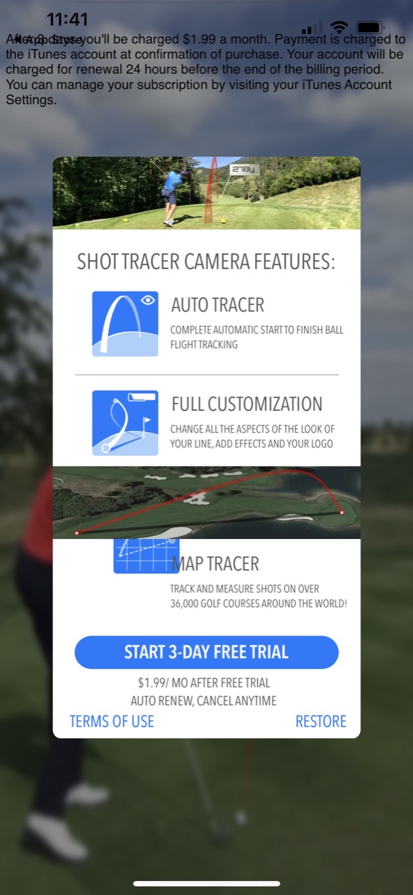 Golf Shot Tracer