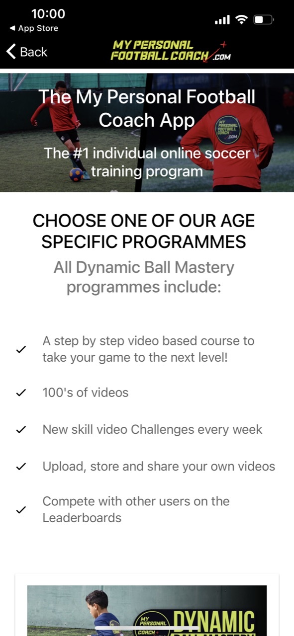 MyPersonalFootballCoach