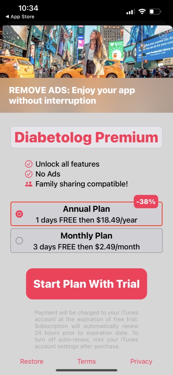 Diabetes App - Diabeto Log