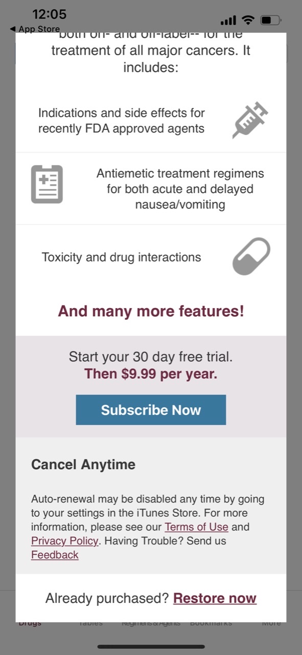 Physicians Cancer Chemotherapy