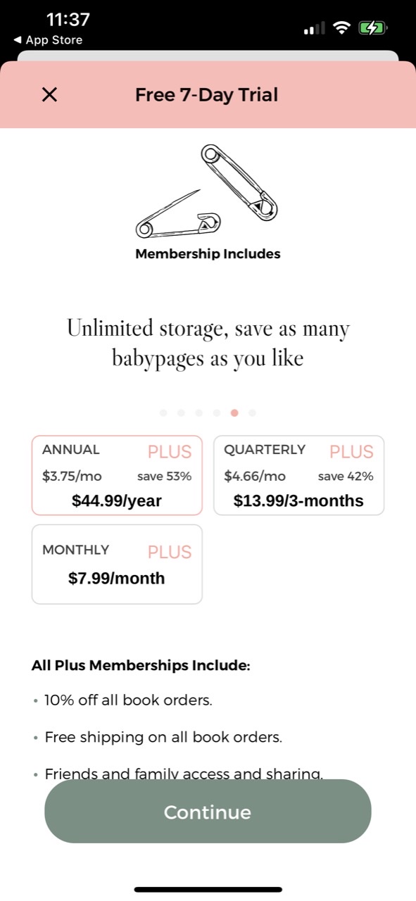 Baby Book Milestones: BabyPage