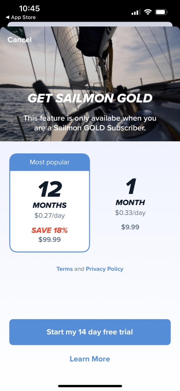 Sailmon: Sailing app