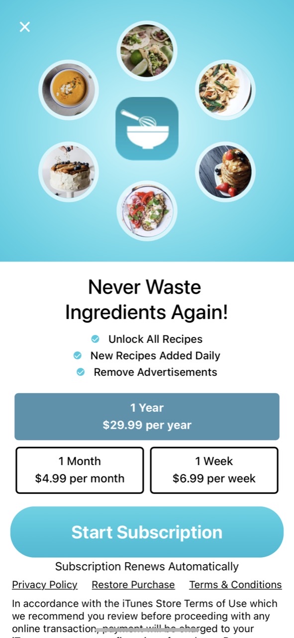 My Fridge: food recipes