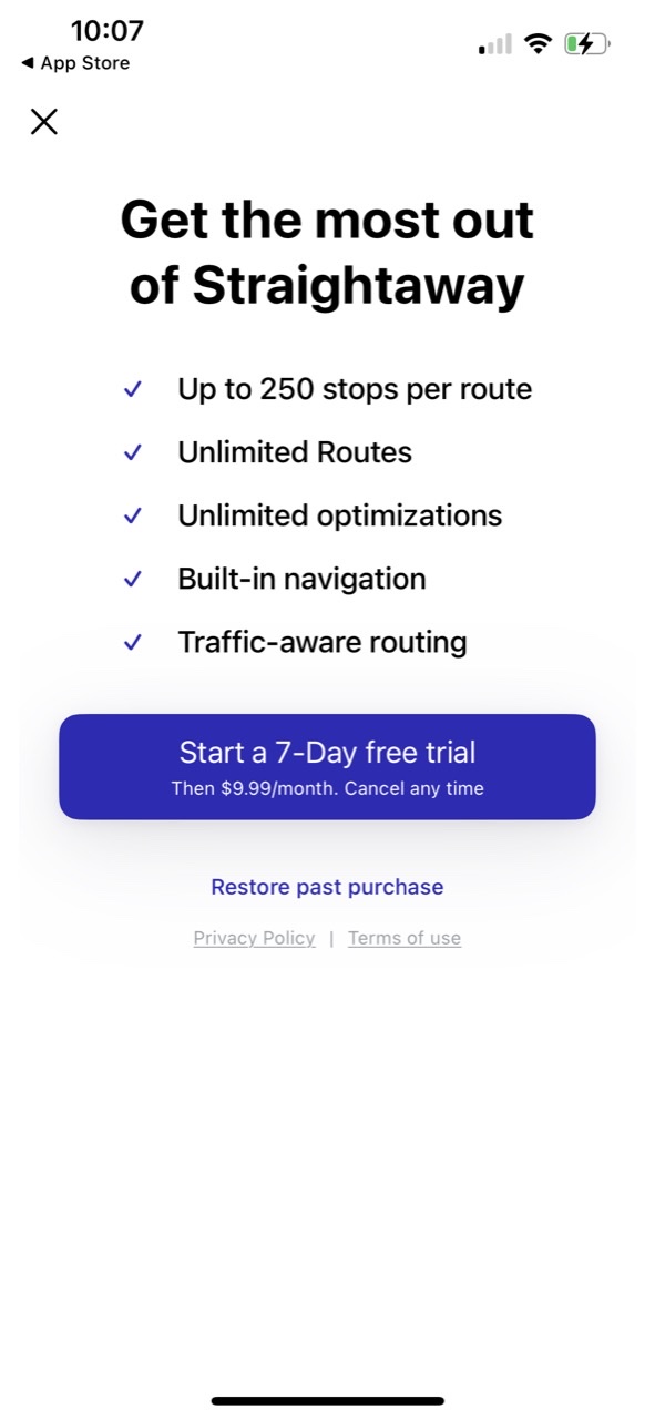 Straightaway Powered by Mapbox