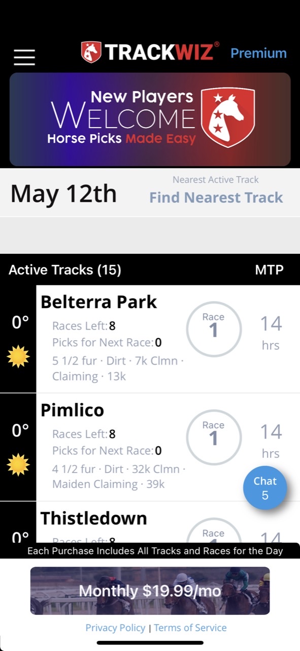 TrackWiz - Horse Race Betting