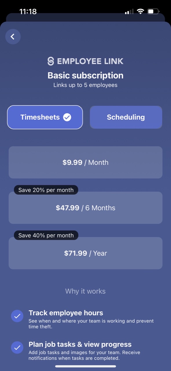Employee Link: Timesheet App