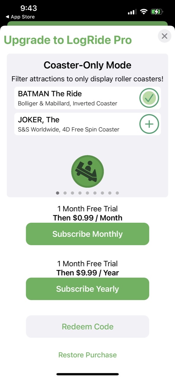 LogRide - Theme Park Tracker