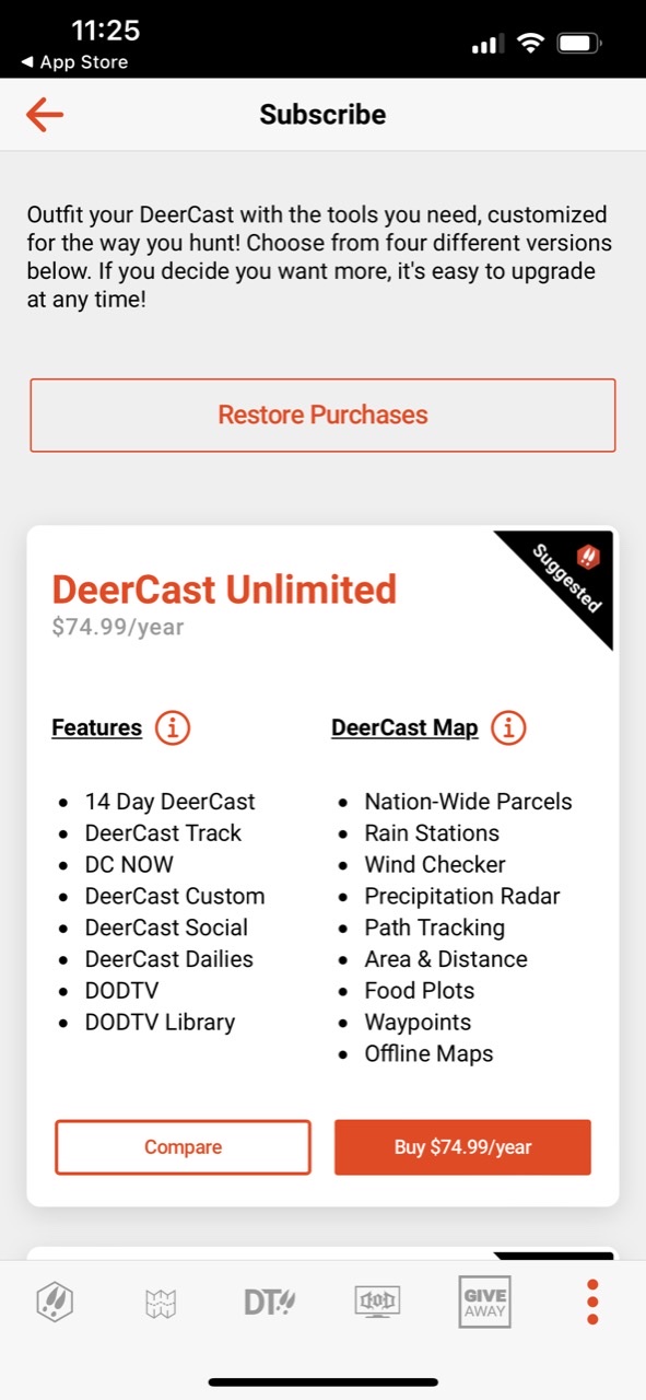 DeerCast-Prep. Predict. Pursue