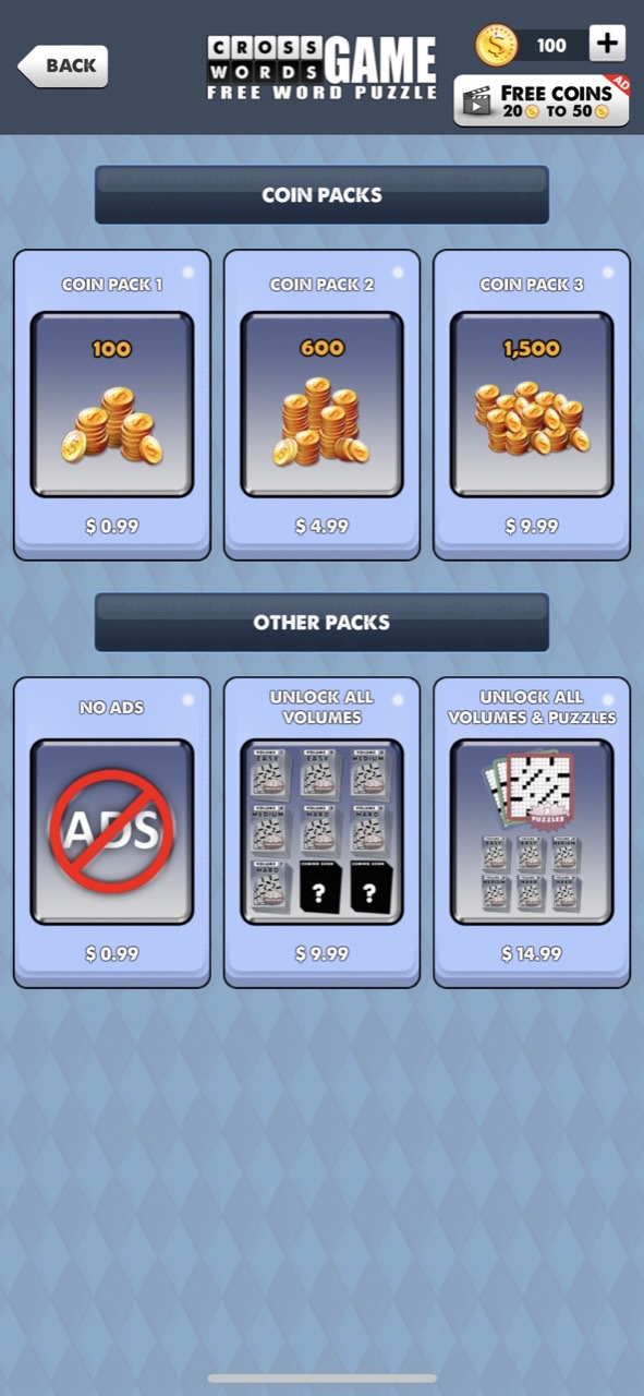 Crossword Puzzle - Words Game