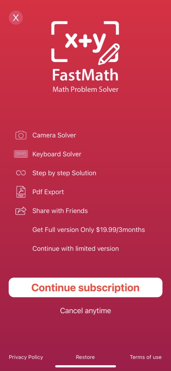 FastMath - Take Photo & Solve