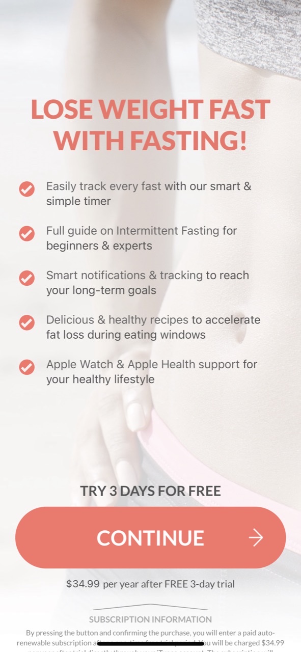 Fasting Tracker App