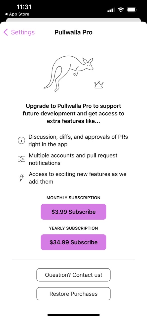 Pullwalla for Bitbucket GitHub