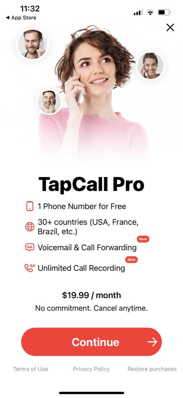 TapCall - Second Phone Number