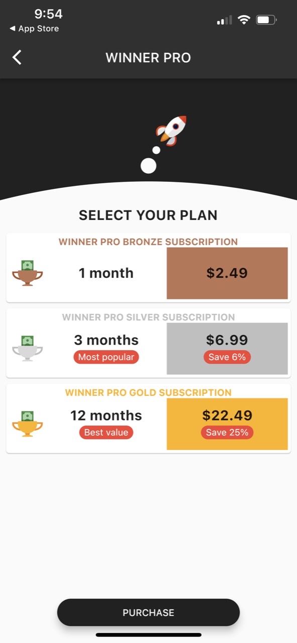 Winner - Tournament Maker App