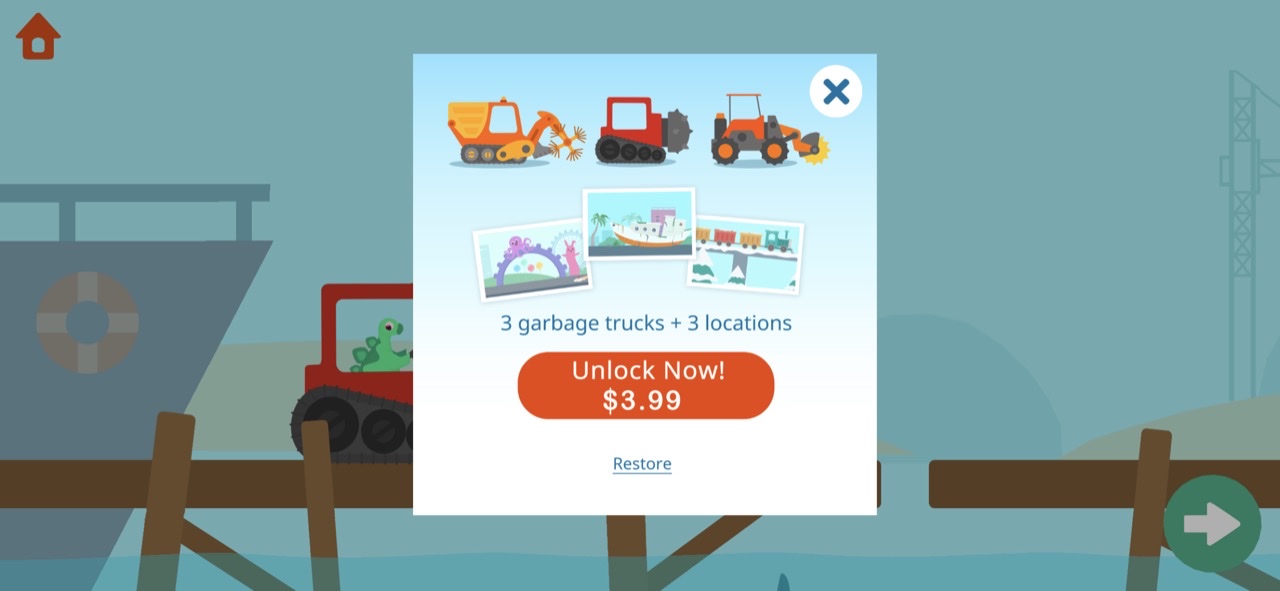Dinosaur Garbage Truck Games
