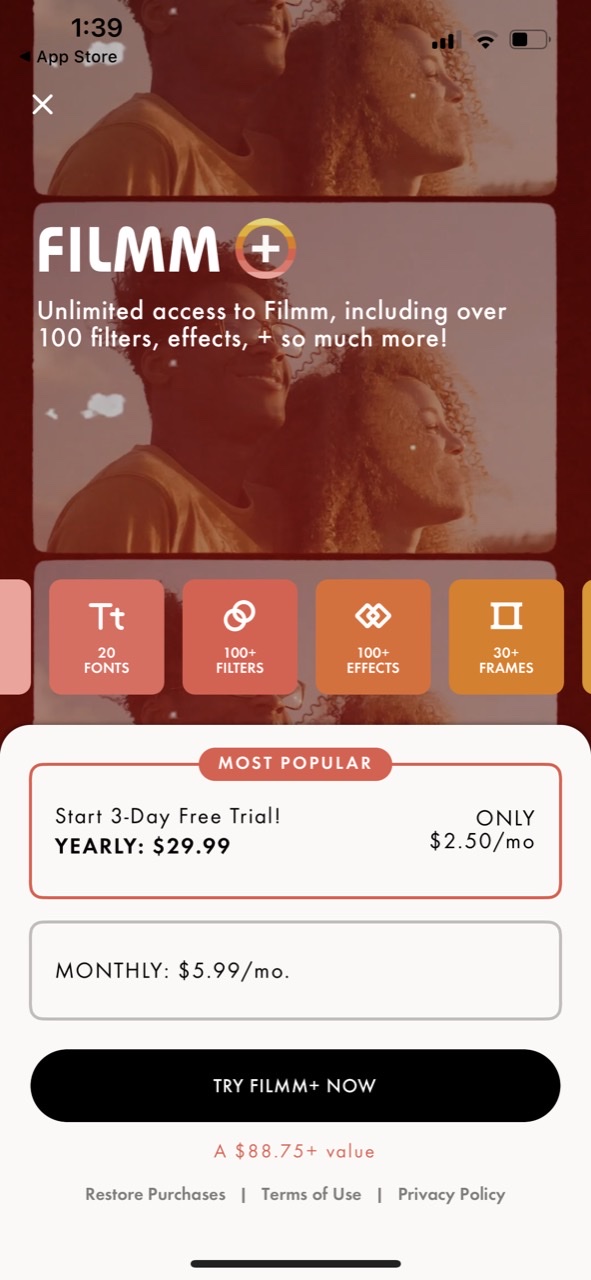 Filmm: One-Tap Video Editor