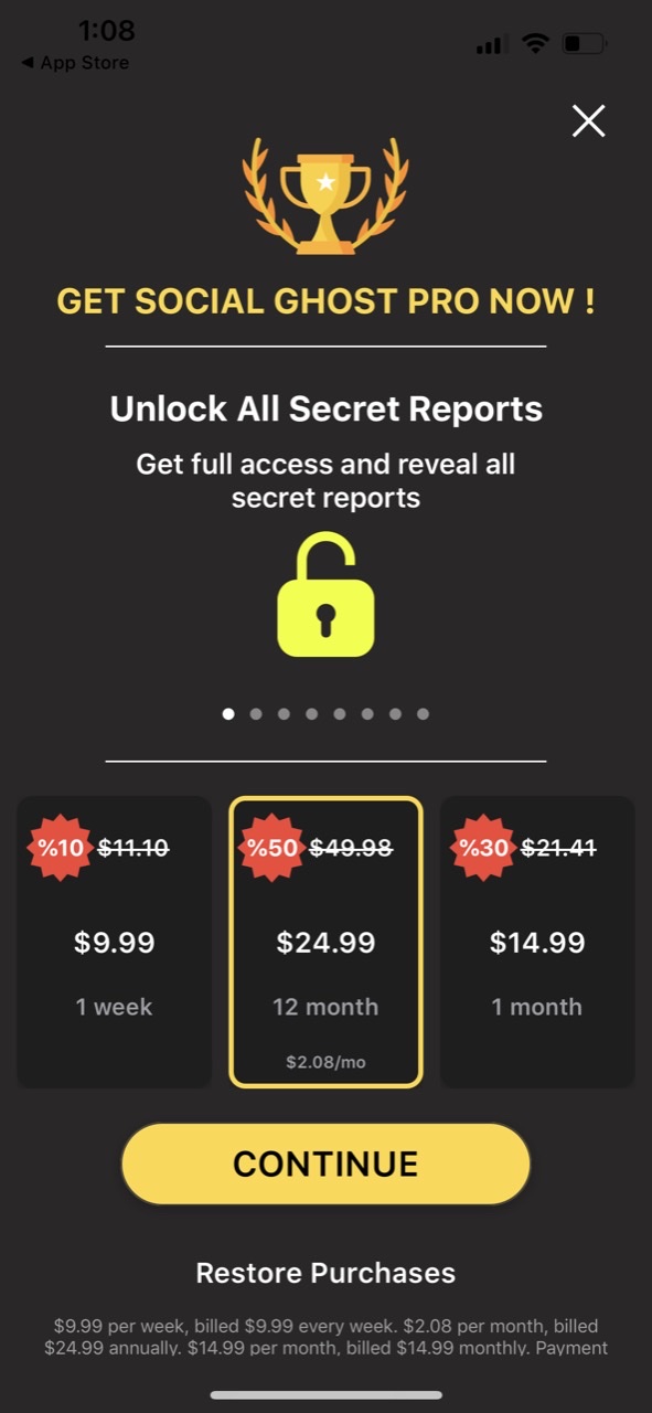 Social Ghost : Analyze Profile