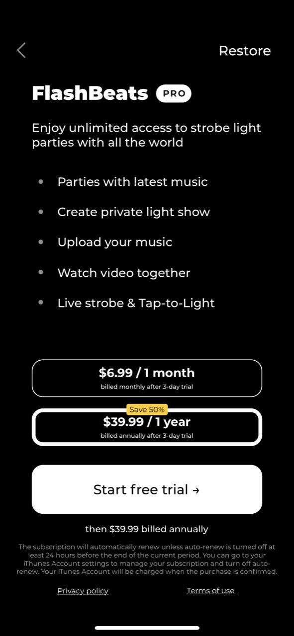 Strobe Light - FlashBeats