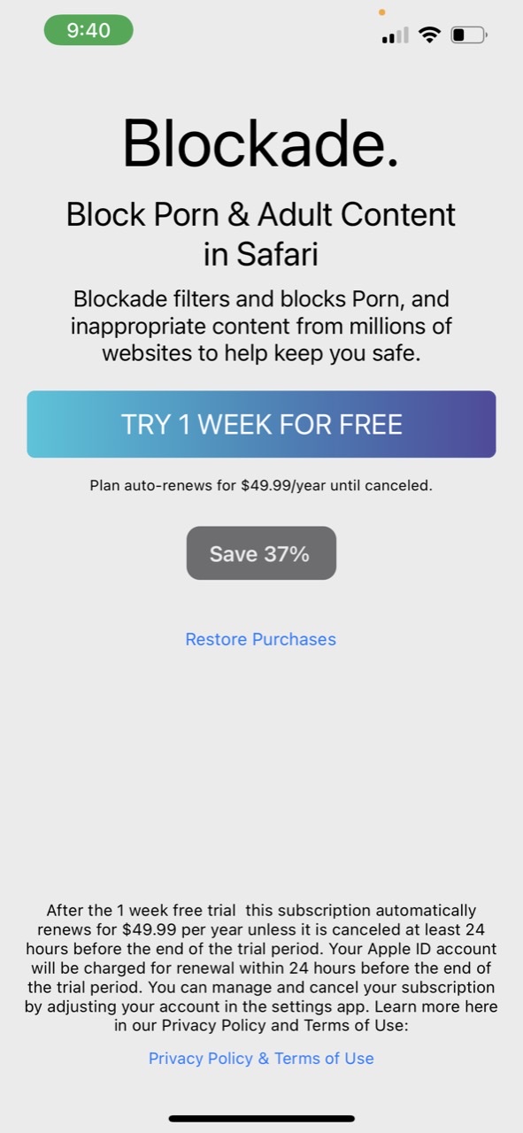 Blockade - Block Porn & Ads