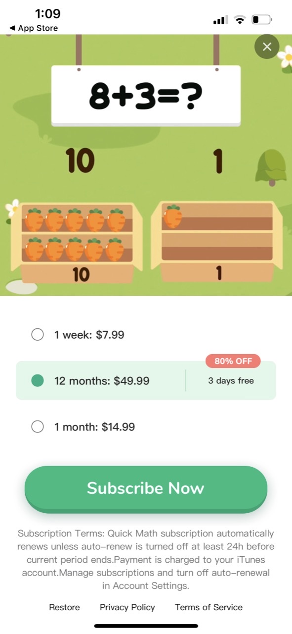 Quick Math - Learning Games
