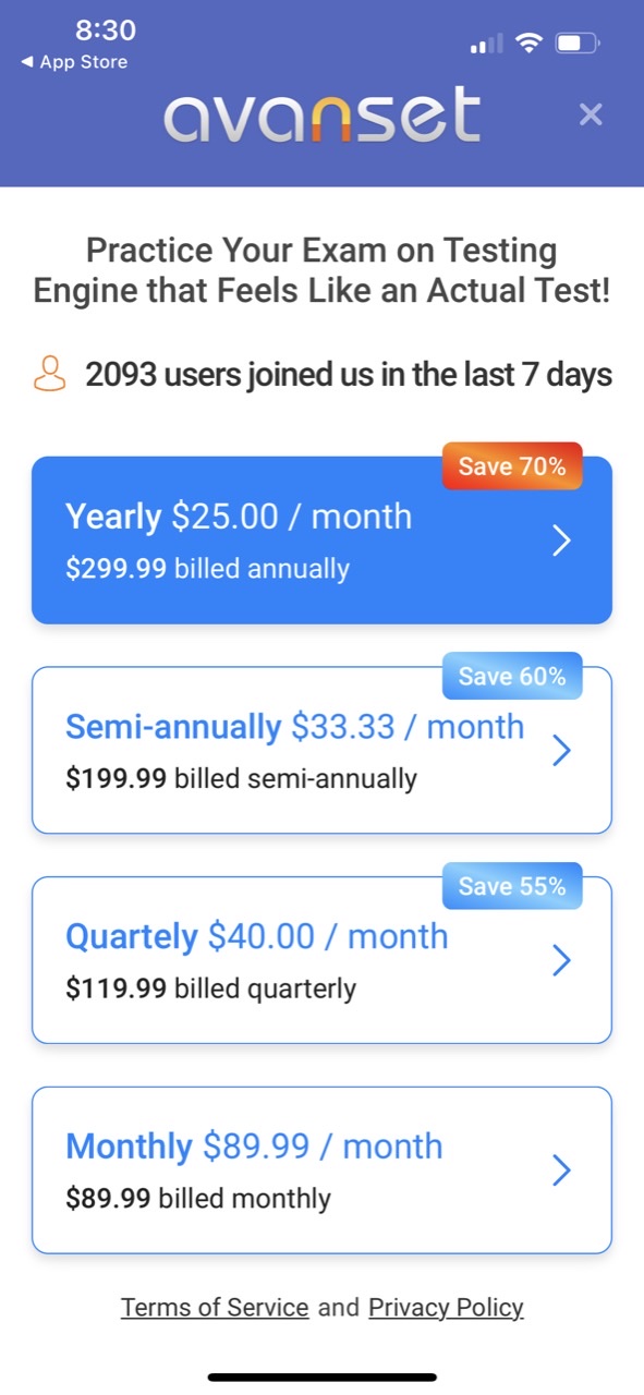 VCE Simulator