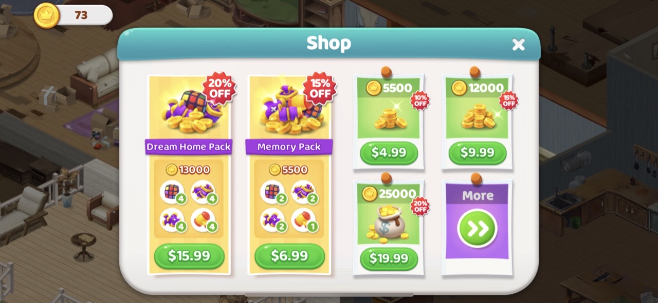 Dream Home Match 3 Puzzles Gam