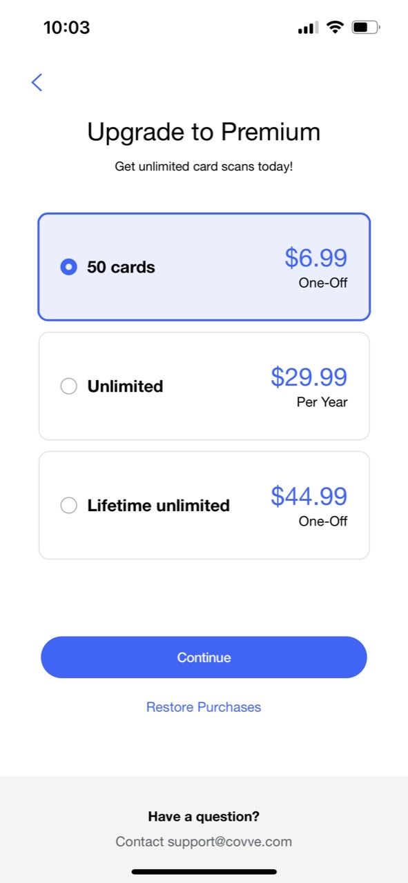 Business Card Scanner by Covve