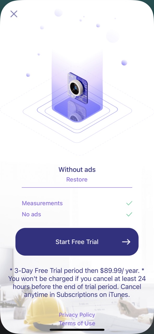 AR Plan 3D Measure Scanner App
