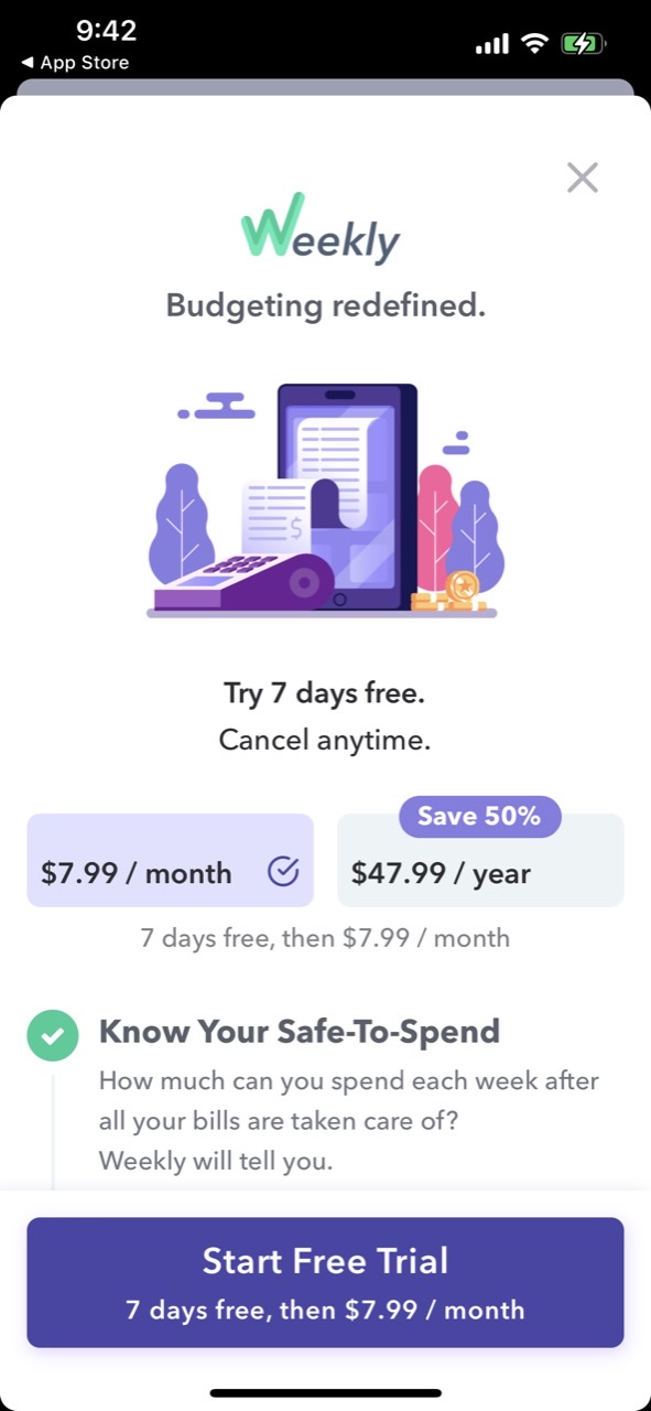 Weekly: Budget App & Planner