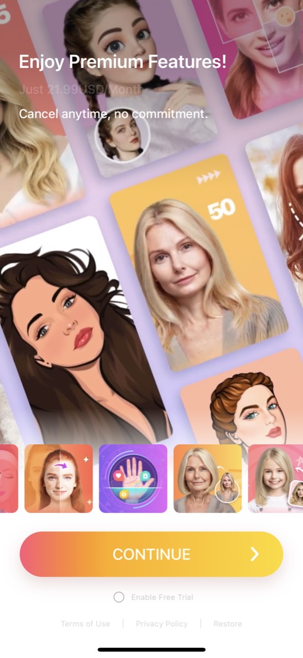 Ms Yvonne: Aging, Face Editor