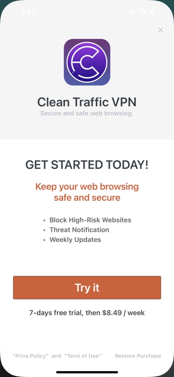 Clean Traffic VPN