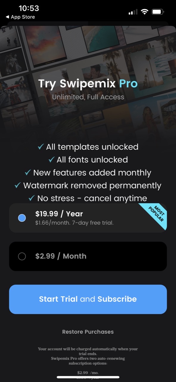 Carousel Layout Maker・SwipeMix